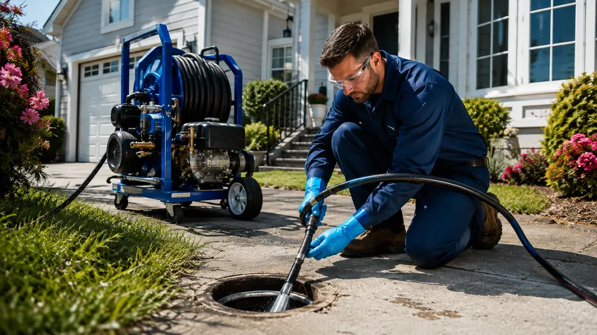 Residential Hydro Jet Drain Cleaning in Bloomington