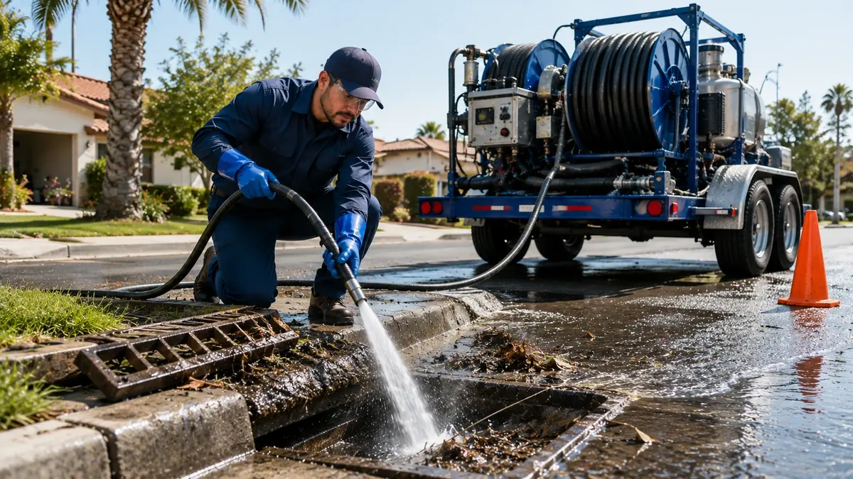 Storm Drain Hydro Jet Cleaning in Bloomington